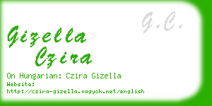 gizella czira business card